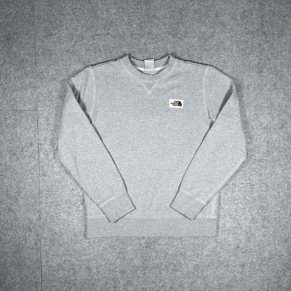 Vintage The North Face Crewneck Sweatshirt Womens Small Heather Grey Y2K Outdoor